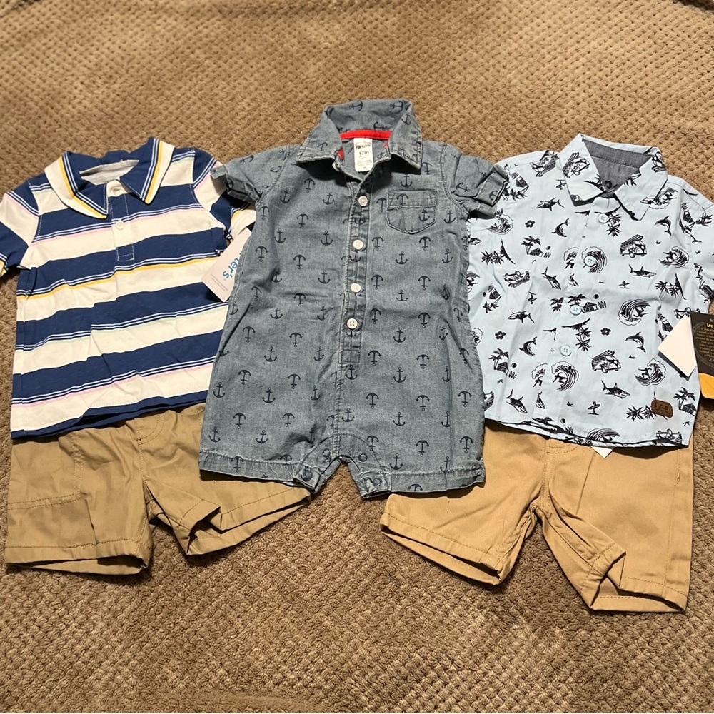 Baby Boy 5 piece Summer Bundle NWT